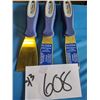 Image 1 : 3 PC BRASS PUTTY/SCRAPER KNIVES, NEW