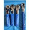 Image 3 : BLUE POINT 4 PC MINI FINE TOOTH RACHETS, NEW
