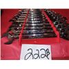 Image 2 : SNAP-ON 13 PC OPEN END/RATCHETING STANDARD SAE WRENCH SET, LOOKS NEW