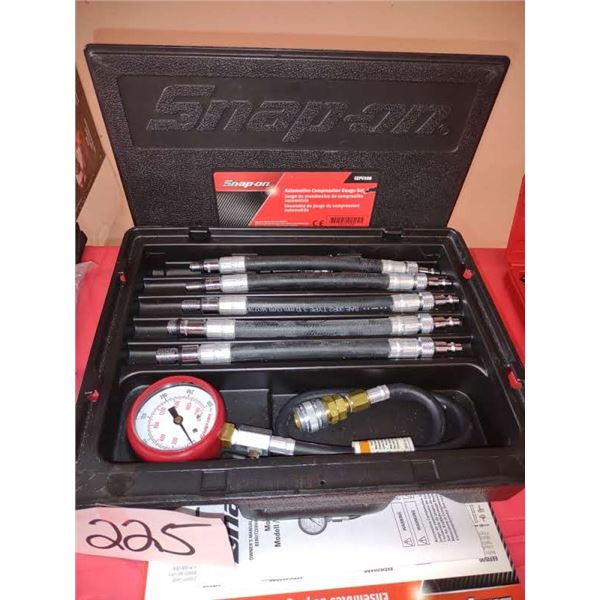 SNAPON AUTOMOTIVE COMPRESSION GAUGE SET, EEPV500, NEW