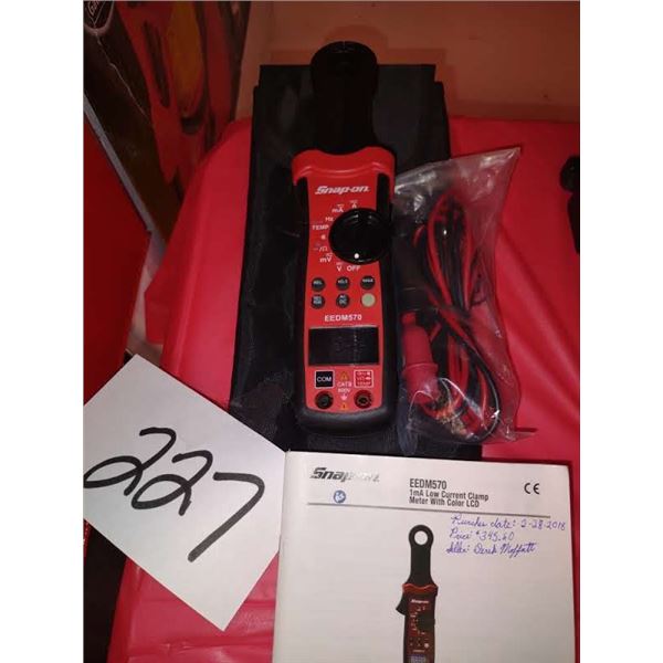 SNAPON LOW CURRENT CLAMP METER EEDM570, NEW