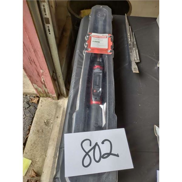 CRAFTSMAN 1/2" DRIVE DIGI-CLICK TORQUE WRENCH, NEW IN PACKAGING