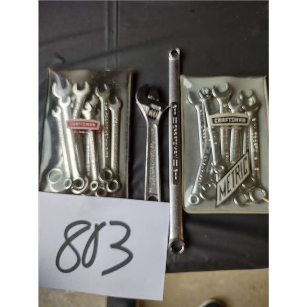 CRAFTSMAN SAE AND METRIC WRENCH SETS LOT, NEW
