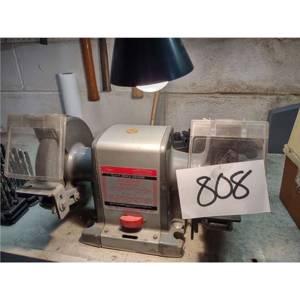CRAFTSMAN ELECTRIC BENCH GRINDER, 1/2 HP, RUNS