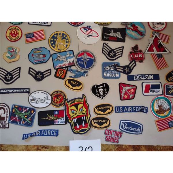 COLLECTION OF AVIATOR AND USAF PATCHES