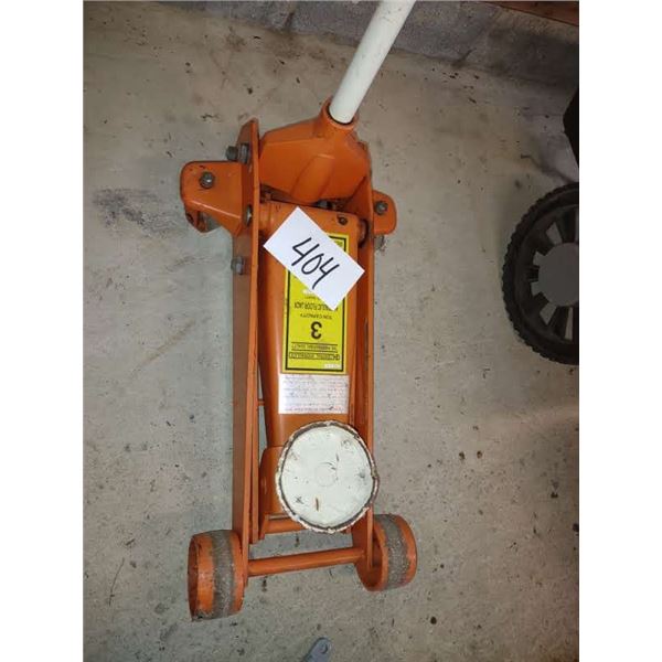 3 TON HYDRAULIC FLOOR JACK, VERY GOOD CONDITION