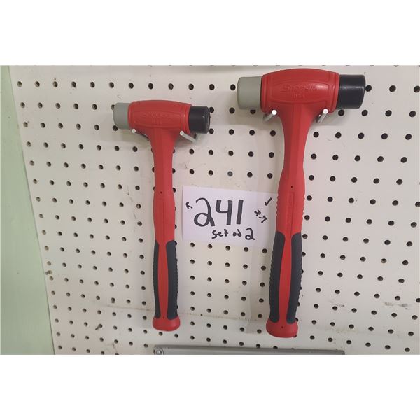 SnapOn hammers - 5 count of 2: 24oz and 16oz
