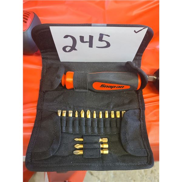 SnapOn screw driver and torx bit set