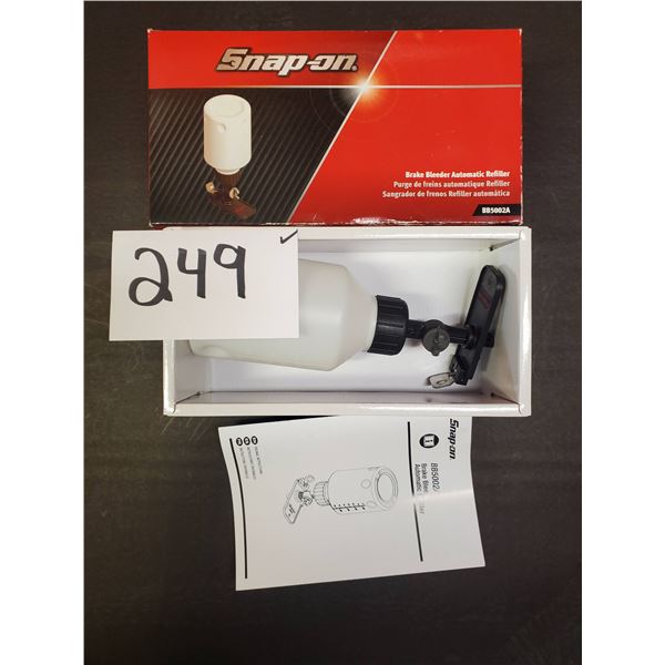SnapOn brake bleeder - automatic refiller