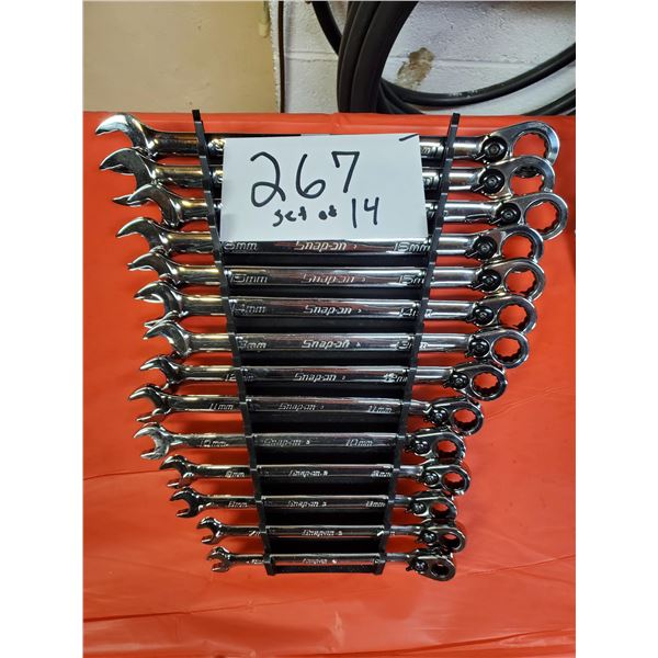 SnapOn set of 14 metric wrenches