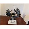 Image 1 : heavy pewter gandalf vs. saruman w/ 1 ring in middle display