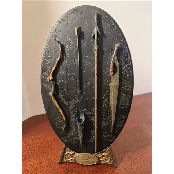 The Arms of the Moria Orcs Plaque wStand, 13"