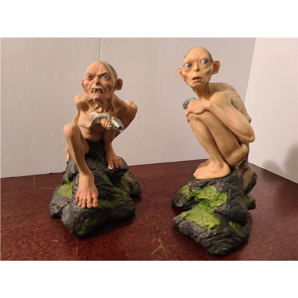 2 Piece Gollum and Smeagol Figures lot