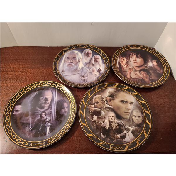 4 Piece Collectors Plate Set (one has slight damage), 8"