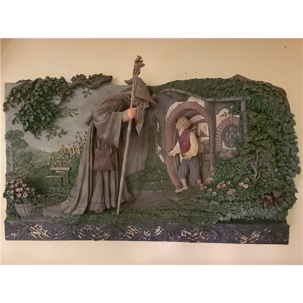 Resin Gandalf and Bilbo Baggins Shire Wall Art
