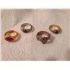 Image 2 : 4 Piece LOTR assorted Rings (size 13, 925)
