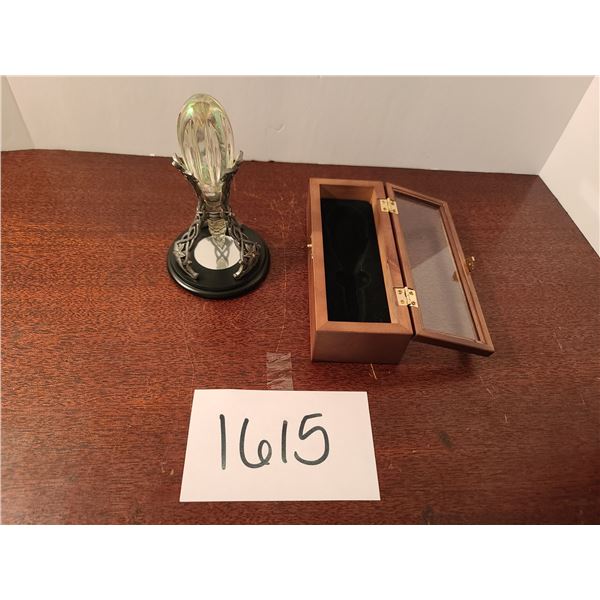LOTR Ornamental Piece w/Pewter Brace and wood case