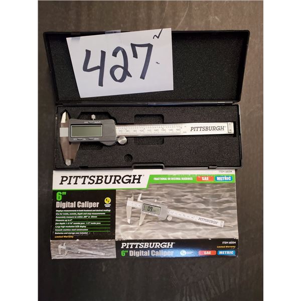 PITTSBURGH 6" DIGITAL CALIPER, SAE/METRIC