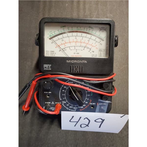 MICRONTA ANALOG ELECTRICAL TESTER