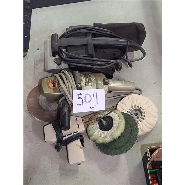 BLACK AND DECKER DISC SENDER, CRAFTSMAN BELT SANDER, SOLDERING GUN