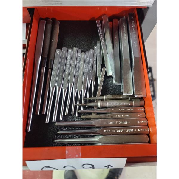 CRAFTSMAN ASSORTED CHISELS AND PUNCHES