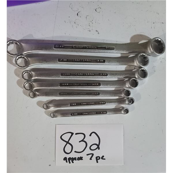METRIC OPEN ENDED WRENCHES - APPROX 7 PCS