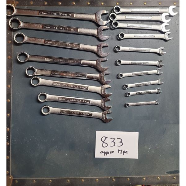 METRIC OPEN ENDED WRENCHES - APPROX 17 PCS