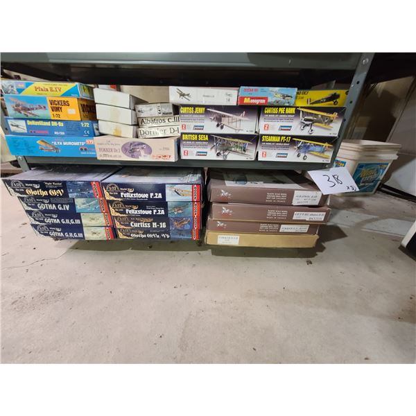 WWI MODEL PLANES (ASSORTED SCALES)