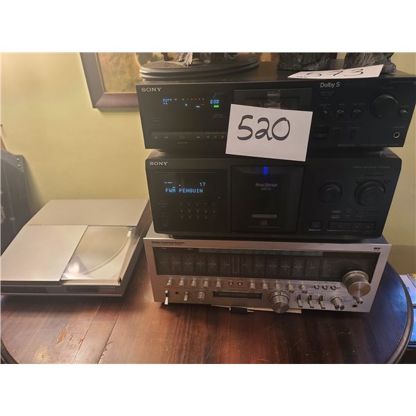 Sony and modular Component systems Stereo and speakers