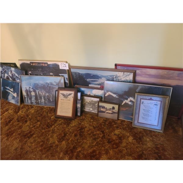 Assorted Framed Puzzle and Picture Lot