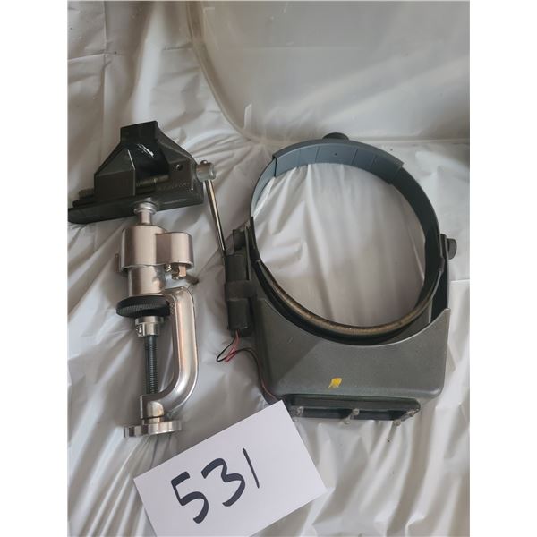 Magnifying Head Light and tool