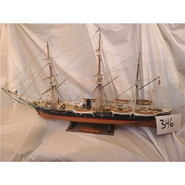 PEDRO NUNES MODEL SHIP, 21" X 36"