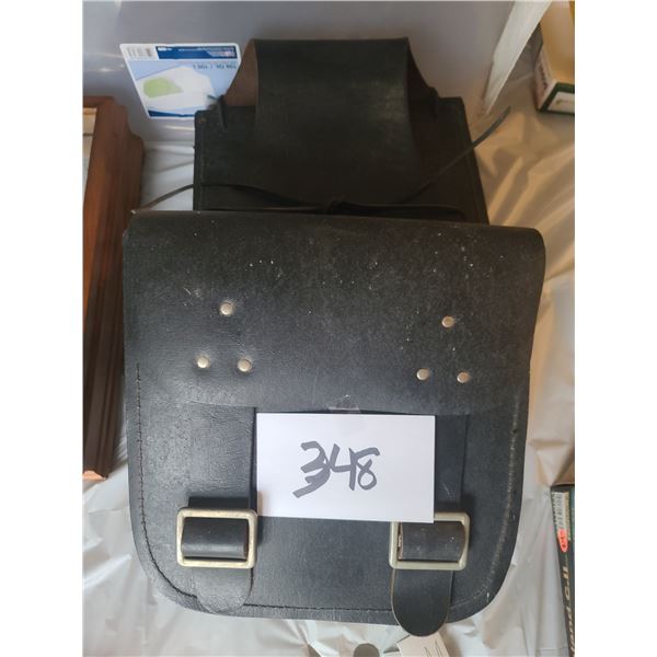 LEATHER SADDLEBAGS