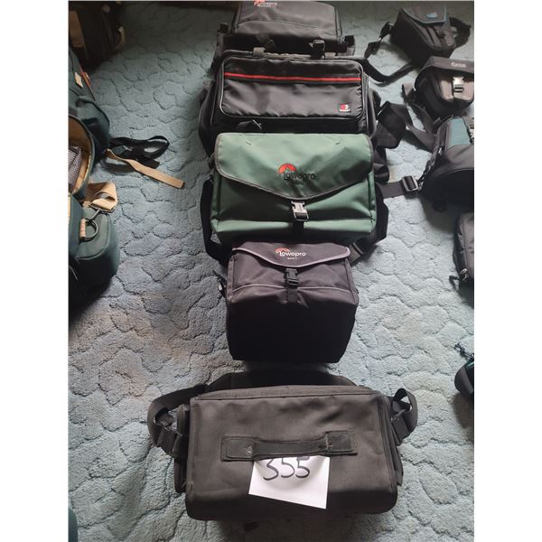 LOWEPRO CAMERA BAGS 5 PC