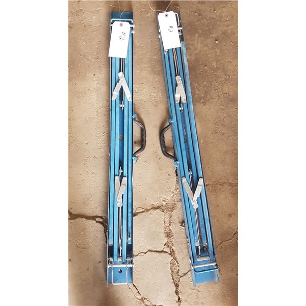 2 Metal Folding Saw Horses