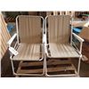 Image 1 : 2 Folding Lawn Chairs