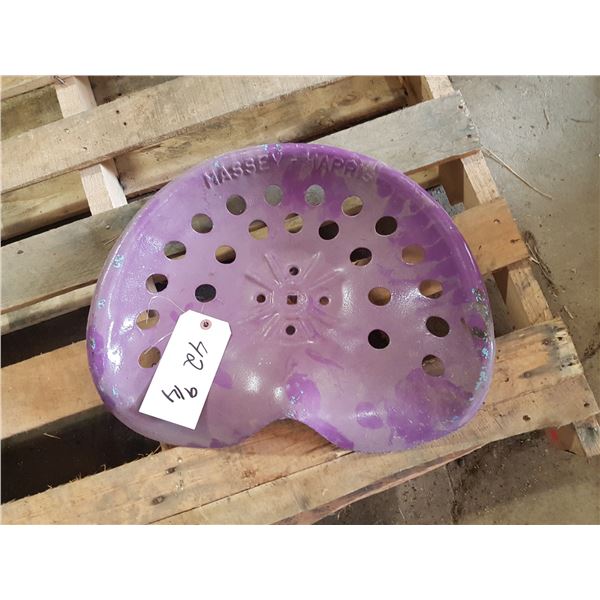 Embossed Massey Harris Tractor Seat