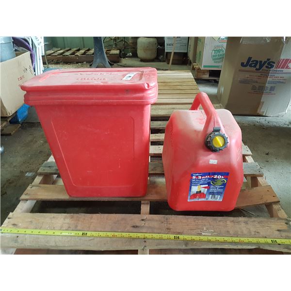 Gas Can & Bin