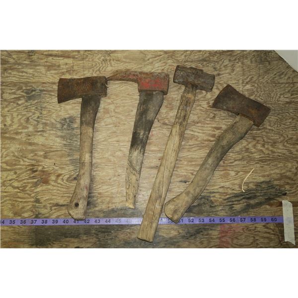 Lot Handled Tools (Axes, Sledge, Pick)