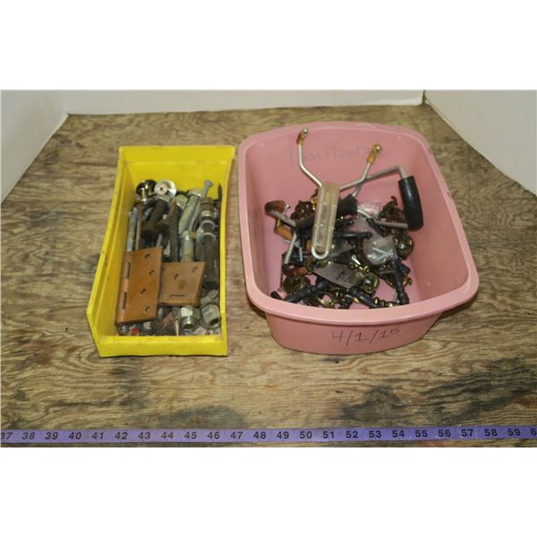 Lot of Misc. Hardware: Nuts & Bolts etc. + Slingshots