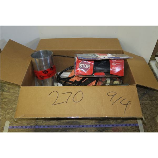 Lot of Heat Tape, 12v Compressor, & misc. Household