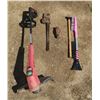 Image 1 : Whipper Snipper, Pipe Wrench + Sledgehammer