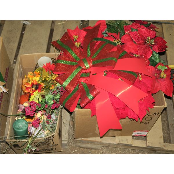 2 Boxes Xmas + Autumn Décor