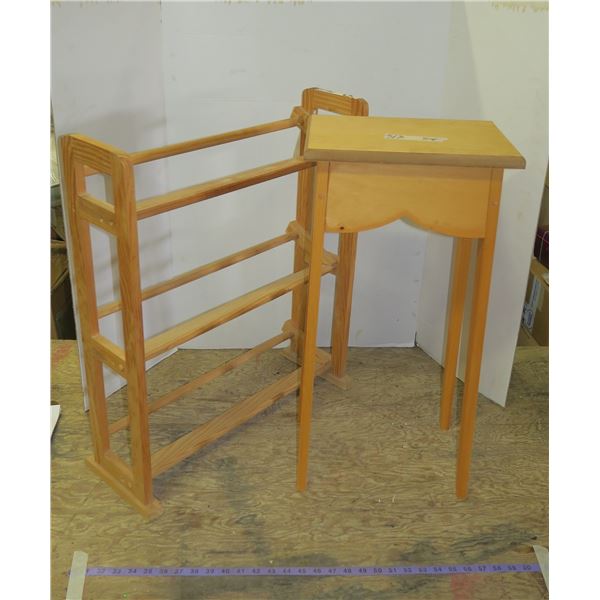 Shelf + Wooden Stand