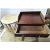 Image 2 : Folding Wooden Stool + Small Table