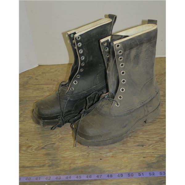 Spiked Rubber Boots, Size 7