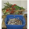 Image 1 : Lot of Decorative Foliage/Driftwood Pieces