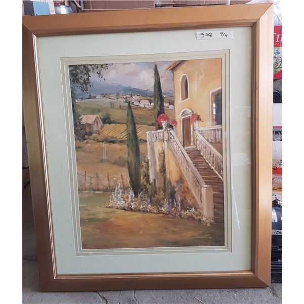 Framed Wall Hanging Picture 36 x 42"