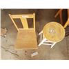 Image 2 : Wooden Chair & Stool 28" Tall