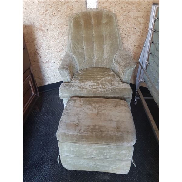 Vintage Chair & Foot Stool